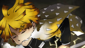 Demon Slayer Zenitsu pustetorden — Demon slayer zenitsu Bakgrunner