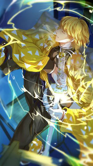 Demon Slayer Zenitsu sverdsvirvel — Demon slayer zenitsu Bakgrunner