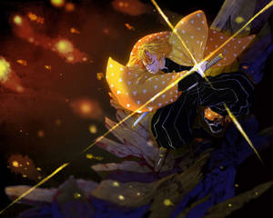 Demon Slayer Zenitsu sverds glimt — Demon slayer zenitsu Bakgrunner