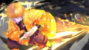 Demon Slayer Zenitsu enorm fart — Demon slayer zenitsu Bakgrunner