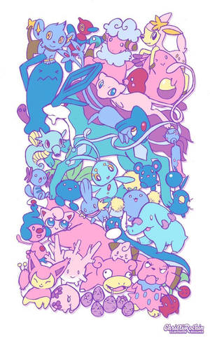 Den bedårende Clefairy – Baby-Pokémon i høyoppløst kunst — Pokemon-telefon Bakgrunner
