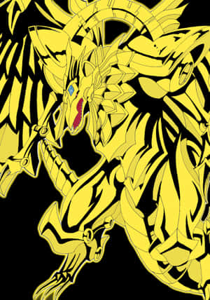 Den bevingede dragens Ra, et mektig egyptisk gudekort i Yu-Gi-Oh! — iPhone Duo Bakgrunner