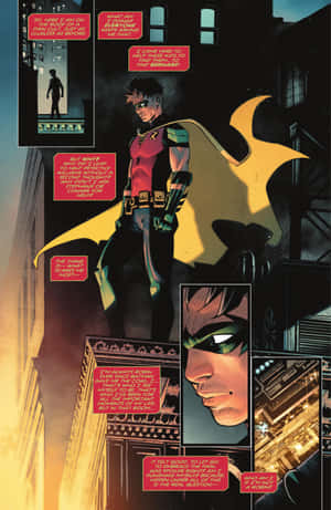 Den dynamiske Tim Drake i aksjon — Oppo Pad Bakgrunner