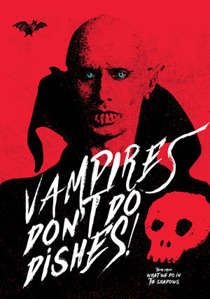 Skummel What We Do In The Shadows plakat bakgrunnsbilde — OnePlus Pad Go 2 Bakgrunner