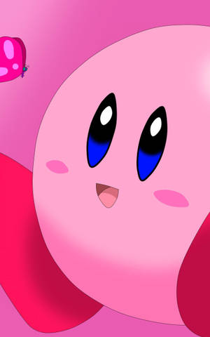 Fantastisk bakgrunnsbilde av søt rosa Kirby — Honor Pad 20 Pro Bakgrunner