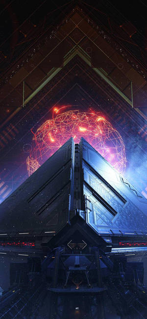 Destiny 2 iPhone Pyramidion 3D — iPhone Xs Bakgrunner