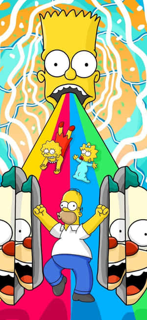 Simpsons-bakgrunn — Huawei Mate X Bakgrunner