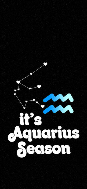 Det er Aquarius stjernetegnsesong-bakgrunn — iPhone 12 Pro Max Bakgrunner