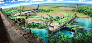 Anime-landskap bakgrunn — Anime landskap Bakgrunner
