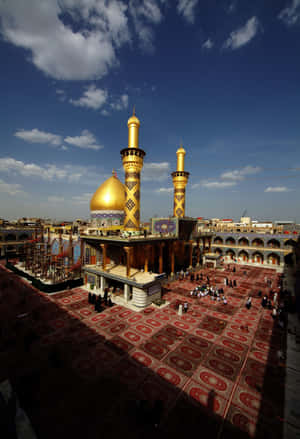 Det rolige landskapet i Karbala i skumringen — Oppo Pad Bakgrunner