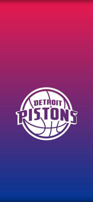 Detroit Pistons two-toned white logo bakgrunnsbilde — iPhone 17 Pro Max Bakgrunner