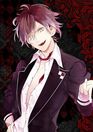 Diabolik Lovers Ayato rød plakat bakgrunnsbilde — OnePlus Pad Go 2 Bakgrunner