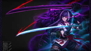 Lilla anime-bakgrunn