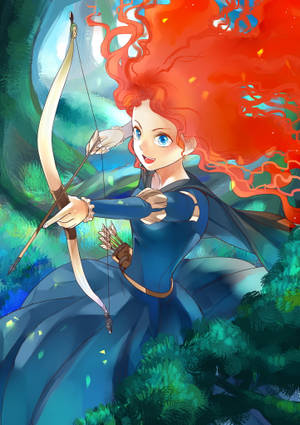 Disney Modig Anime Kunst Bakgrunnsbilde — IQOO Pad5c Bakgrunner