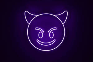 Djevelens neon-smil — Neon estetikk Bakgrunner