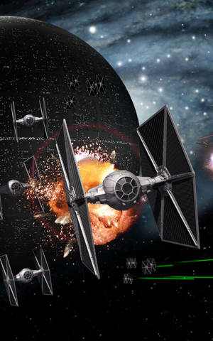 Dødsstjernen Fra Star Wars Nettbrett — Galaxy Tab S11 Bakgrunner