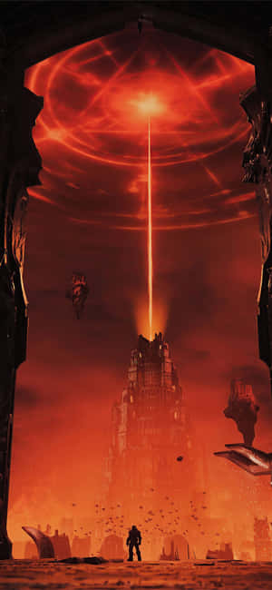 Doom Slayer i aksjon i Doom Eternal — OnePlus N6 Bakgrunner