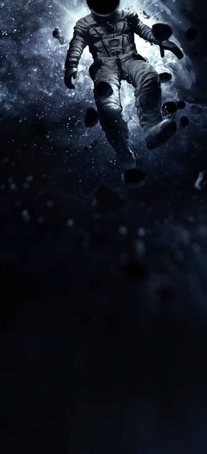 Dot Notch Astronaut i rommet — Pixel 9 Bakgrunner