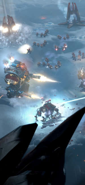 iPhone XS Dawn Of War III Bakgrunn — iPhone Air Bakgrunner