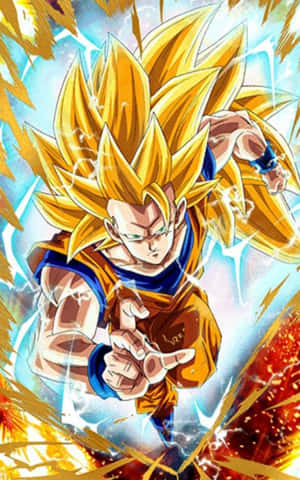 Dykk inn i kraften til Super Saiyan — Oppo Pad SE Bakgrunner