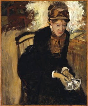 Edgar Degas Portrett av Mary Cassatt bakgrunnsbilde — Galaxy Z Fold 5 Bakgrunner