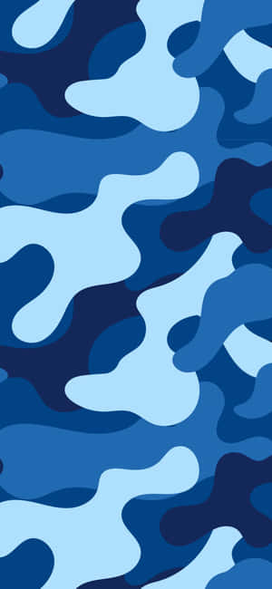 Blå Bape Camo — Enkel blå estetikk Bakgrunner