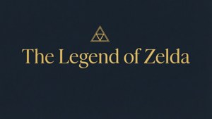 En minimalistisk typografi-bakgrunn for The Legend of Zelda. — Zelda Bakgrunner