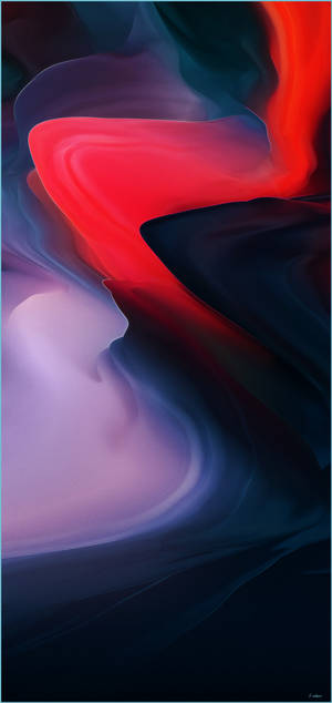 Elegant OnePlus 9 Pro i mørkerød abstrakt design — Mørkt tema Bakgrunner