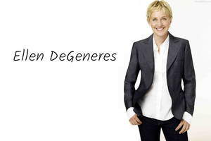 Ellen Degeneres-plakat med navnet hans bakgrunnsbilde