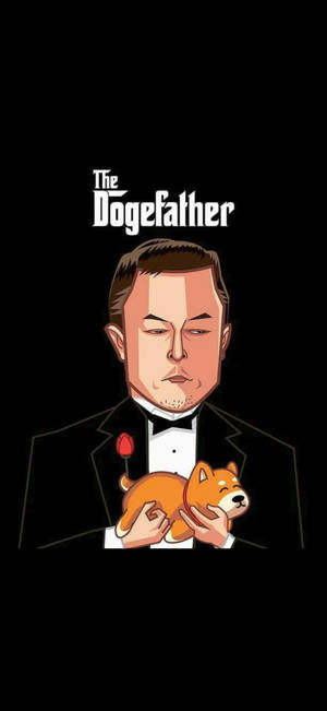 Elon Musk The Dogefather bakgrunn — Pixel 10 Pro Bakgrunner