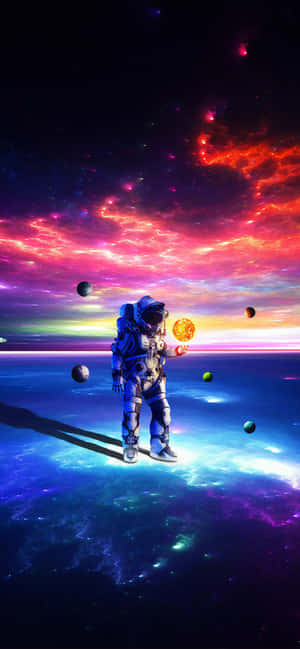 Astronaut Iphone — iPhone 15 Pro Bakgrunner