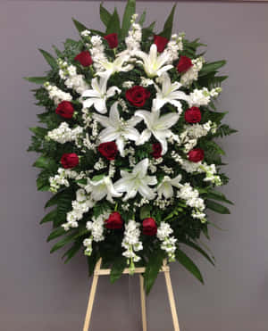 Begravelsesblomsterarrangement Bilder — Pixel Fold Bakgrunner