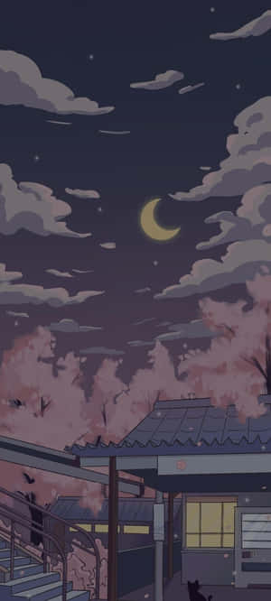 Estetisk anime-bakgrunn — Nokia G310 Bakgrunner