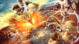 Anime Fight bakgrunn — Animekamp Bakgrunner