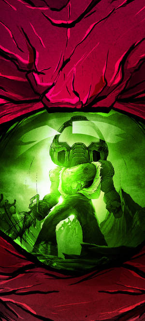 Doom Phone — Pixel 10 Bakgrunner