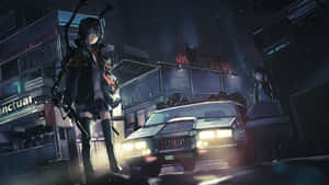 Anime bilbakgrunn — Animebil Bakgrunner