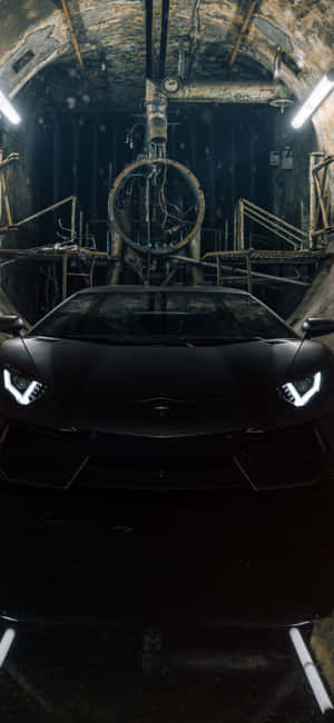 Svart Lamborghini Iphone — Oppo Find X9s Pro Bakgrunner