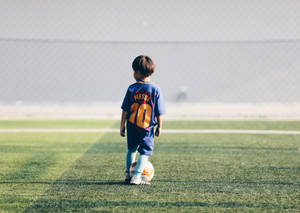 Barn fotballfan Lionel Messi drakt skrivebordsbakgrunn.