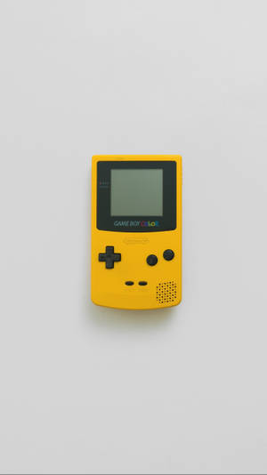 Enkel gul Game Boy Color bakgrunnsbilde