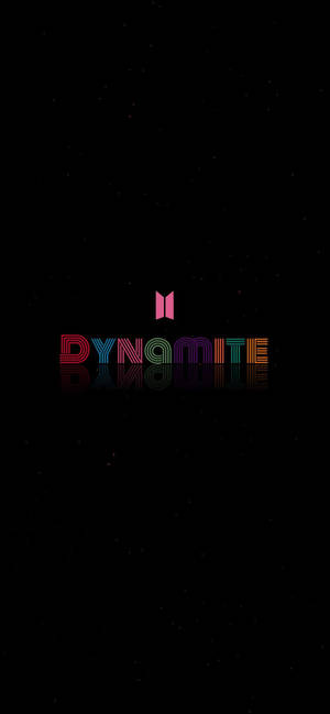 Enkel svart BTS Dynamite-logo — Bts estetisk Bakgrunner