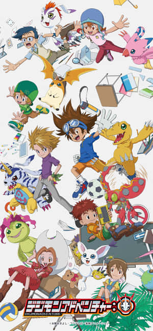 Digimon-bakgrunn — ZTE Blade V80 Design Bakgrunner