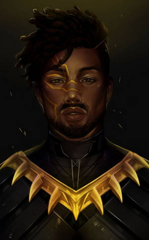 Erik Killmonger kunst bakgrunnsbilde — Galaxy Tab S10+ Bakgrunner