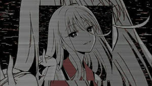 Estetisk jente edgy anime-profilbilde bakgrunn — Søt animejente Bakgrunner