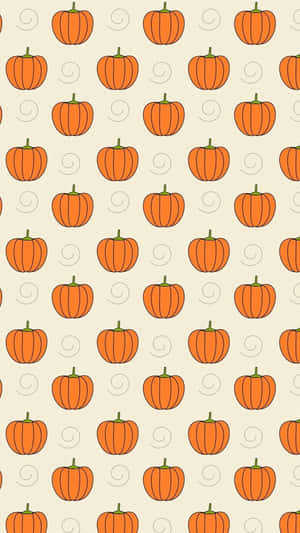 Estetisk søtt Halloween-gresskarmønster — Søt Halloween Bakgrunner