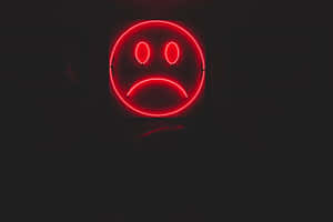 Svart rødt neon — Neon Bakgrunner