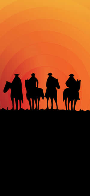 Western Cowboy iPhone — iPhone 15 Pro Bakgrunner
