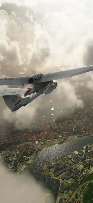 Android Microsoft Flight Simulator Bakgrunn — Galaxy A08 Bakgrunner