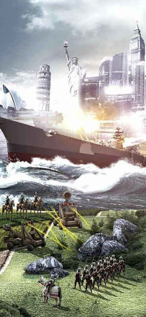 Iphone Xs Max Civilization V Bakgrunn — iPhone 15 Pro Max Bakgrunner