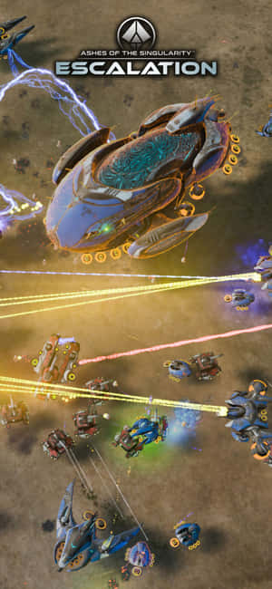 Iphone X Ashes Of The Singularity Escalation Bakgrunn — Galaxy A35 Bakgrunner