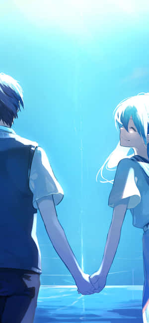 Estetisk anime-par — Vivo X300 Bakgrunner